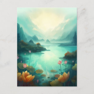 Beautiful Fantasy Enchanted Landscape Postcard