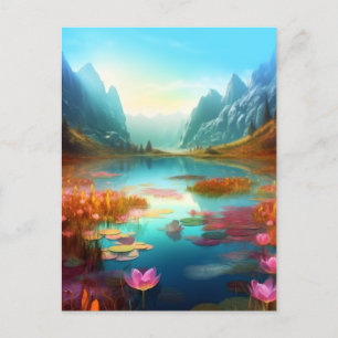 Beautiful Fantasy Enchanted Landscape Postcard