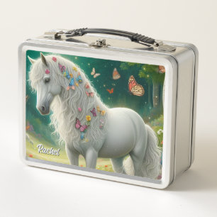 Beautiful Fantasy Horse Metal Lunch Box