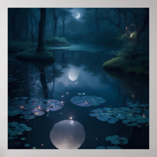 beautiful fantasy landscape poster
