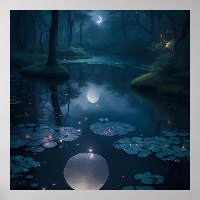 beautiful fantasy landscape poster (Front)