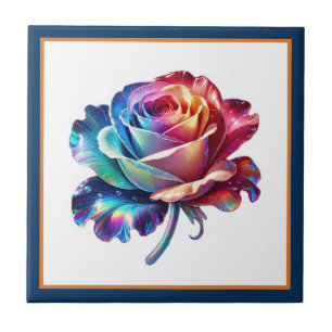 Beautiful Fantasy rose lovers Tile