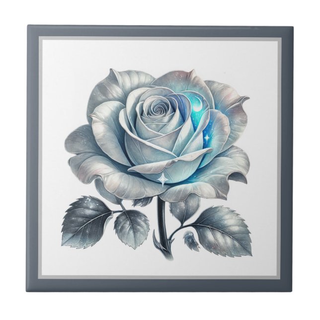 Beautiful Fantasy rose lovers  Tile (Front)