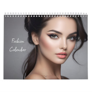 Beautiful fashion woman art calendar