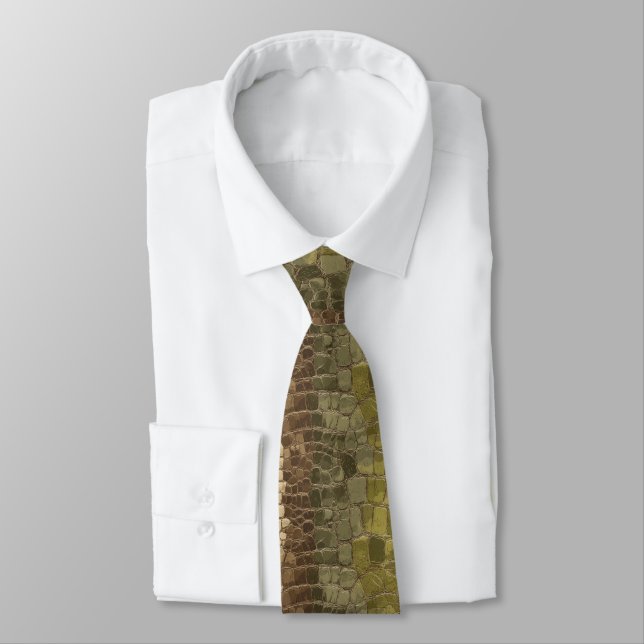Beautiful Father'S Day Gift Ideas Exotic Print  Tie (Tied)
