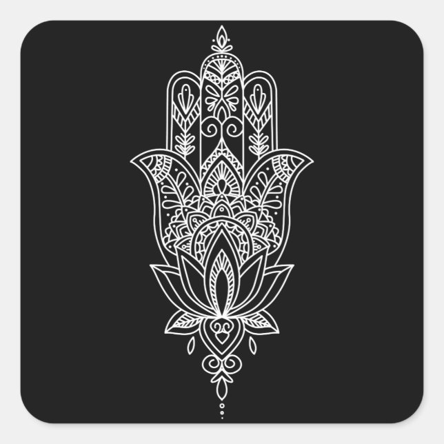 💝🕉Beautiful Fatimas hand Square Sticker (Front)