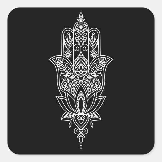 Beautiful Fatimas hand Square Sticker (Front)
