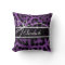 Beautiful faux purple black leopard animal print