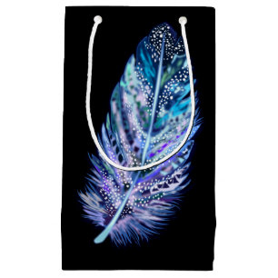 Beautiful Feather Gift Bag - Choose Colours