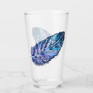 Beautiful Feather Glass