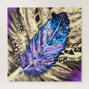 Beautiful Feather Jigsaw Puzzle Exotic