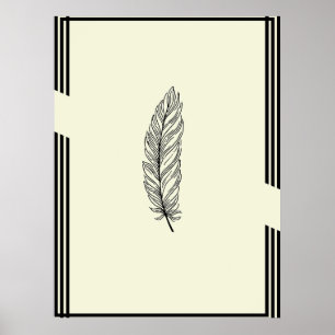 Beautiful Feather Wall Poster