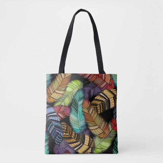 Beautiful Feathers | Boho Style | You Customise Tote Bag (Front)