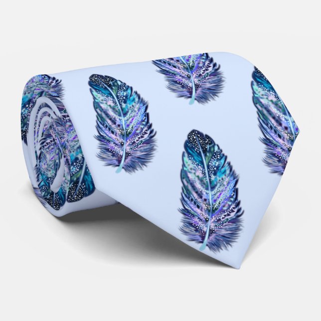 Beautiful Feathers - Choose your favourite colour Tie (Rolled)