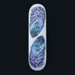 Beautiful Feathers - Choose your favourite colours Skateboard<br><div class="desc">Beautiful Feathers - Choose / add your favourite background colours !</div>