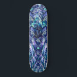 Beautiful Feathers - Exotic Flying Skateboard<br><div class="desc">Beautiful Feathers - Choose / add your favourite background colours !</div>