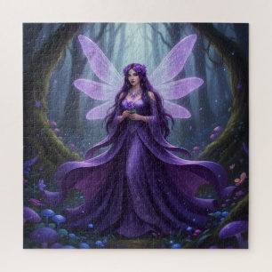 Beautiful February Amethyst Fairy Jigsaw Puzzle