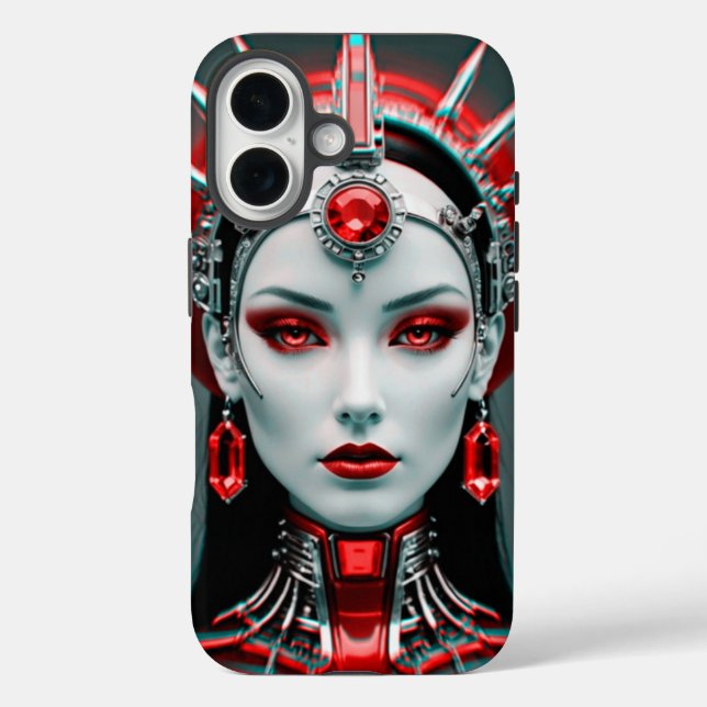 Beautiful female robot of the future  Case-Mate iPhone case (Back)