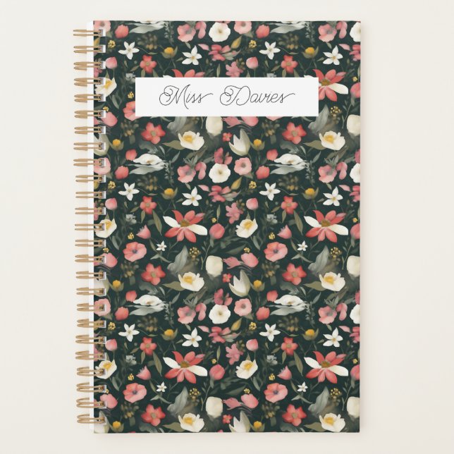 Beautiful Feminine Wildflower Calender Planner (Front)