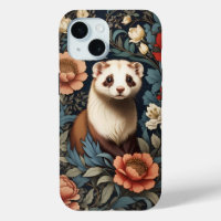 Beautiful Ferret William Morris Inspired 