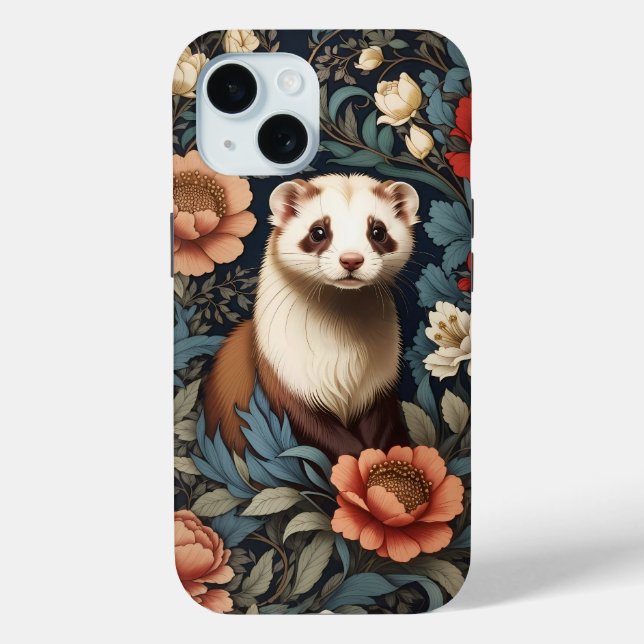 Beautiful Ferret William Morris Inspired  Case-Mate iPhone Case (Back)