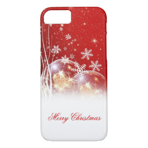 Beautiful festive “Merry Christmas” illustration Case-Mate iPhone Case