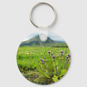 Beautiful Field of Flowers Key Chain