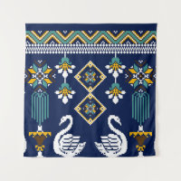 Beautiful figure tribal Ukrainian geometric ethnic