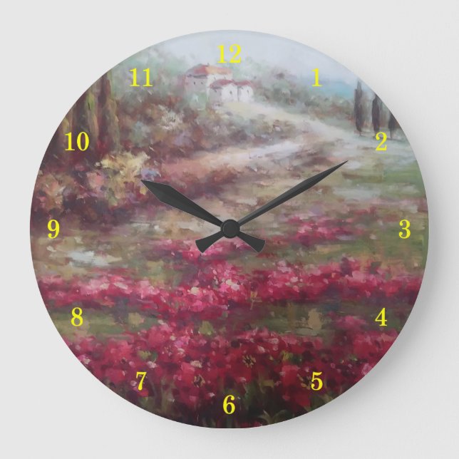 Beautiful Fine Art Wall Clock (Front)