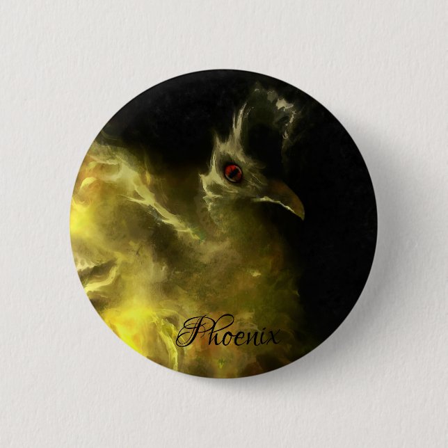Beautiful flame Little Phoenix 6 Cm Round Badge (Front)