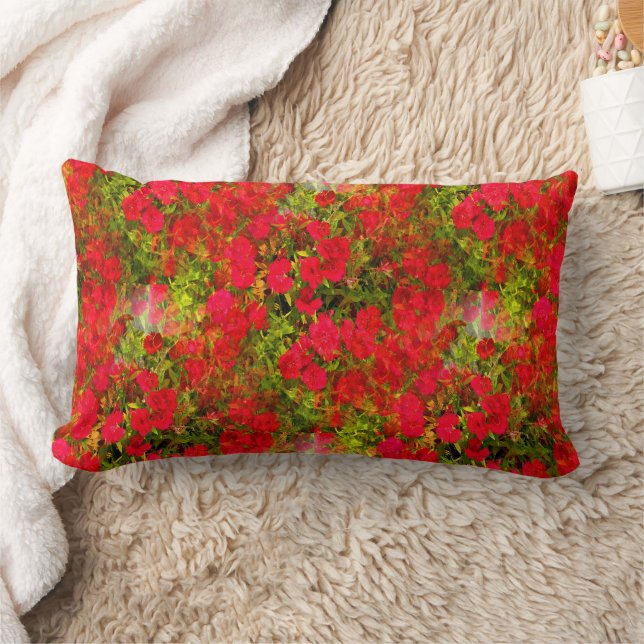 Beautiful Fleurs..... Lumbar Cushion (Blanket)