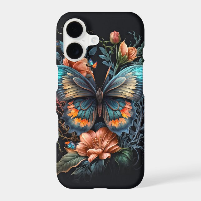 Beautiful Floating Butterfly Collage Art (Back)