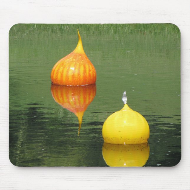 Beautiful Floating Glass Ornaments Mouse Pad (Front)