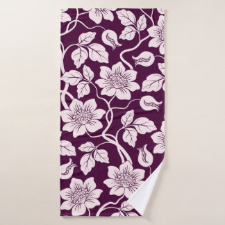 Beautiful Floral Background Bath Towel