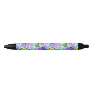 Beautiful Floral  Black Ink Pen