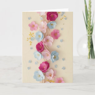 Beautiful Floral Blank Card