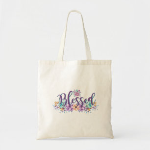 Beautiful Floral Blessed Tote Bag