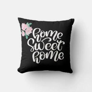 Beautiful Floral Bouquet - Home Sweet Home Cushion