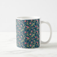 Beautiful Floral Colourful Flowers Blue Background