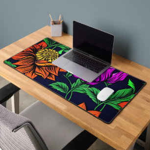 Beautiful Floral Design - Desk Mat