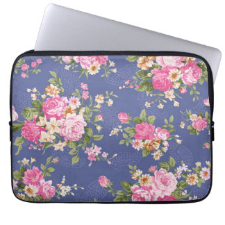 Beautiful floral design laptop sleeve