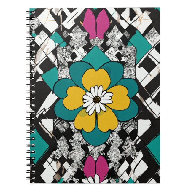Beautiful floral design  notebook (Front)