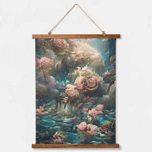Beautiful Floral Dream Fantasy Artwork Hanging Tapestry