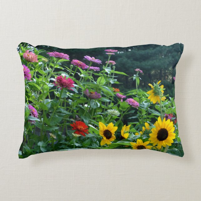Beautiful floral garden decorative cushion (Front)