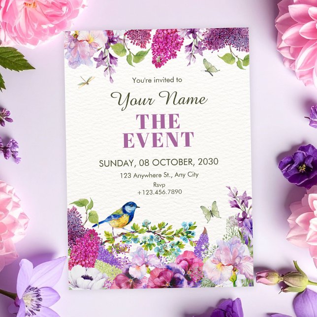 Beautiful floral garden  invitation (Creator Uploaded)