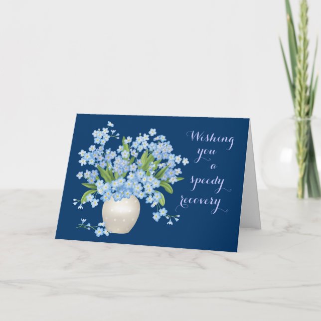 Beautiful Floral Get Well Wishes Card (Front)