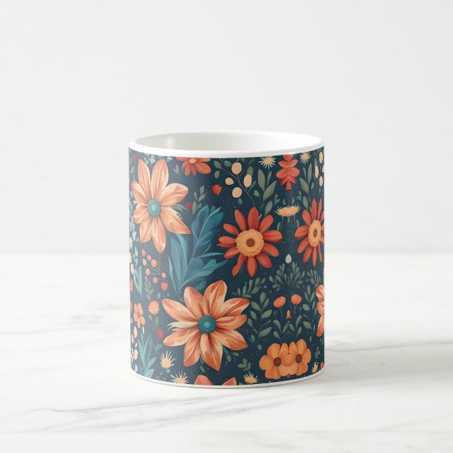 Beautiful Floral Inspiration  Coffee Mug (Center)