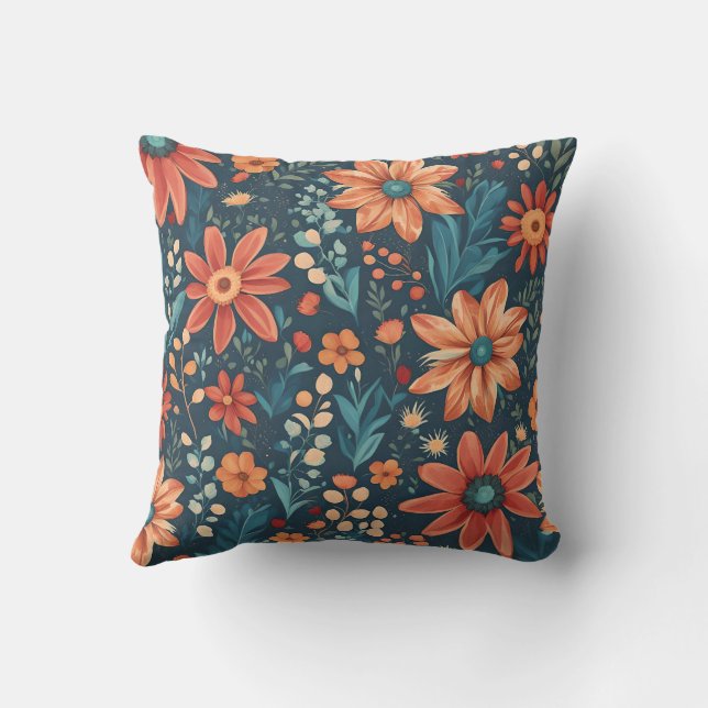 Beautiful Floral Inspiration  Cushion (Back)