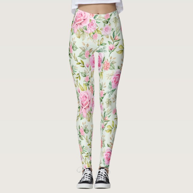 Beautiful Floral Leggings (Front)