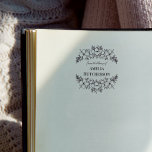 Beautiful Floral Line Art Book Plate Self-inking Stamp<br><div class="desc">From the library of self inking stamp with beautifully drawn flowers and greenery. A pretty floral book plate to stamp your books with.</div>